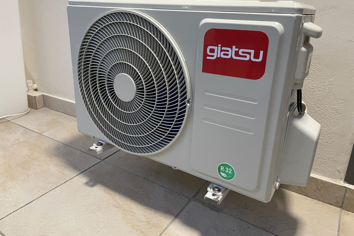 Ductless mini-split heat pump outdoor unit installed, garages, lanais and additions, Lightning Fast A/C & Heating, FishHawk FL